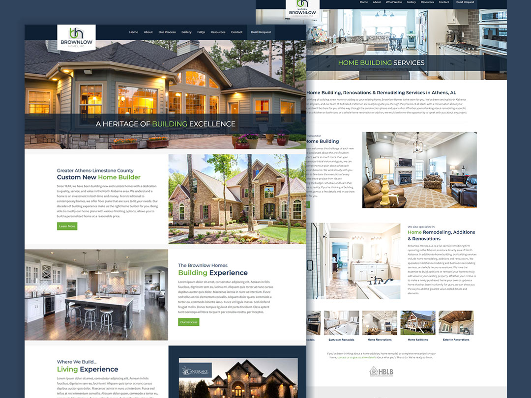 web design brownlow homes