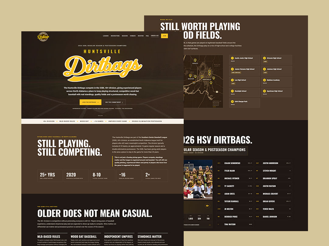 web design huntsville dirtbags