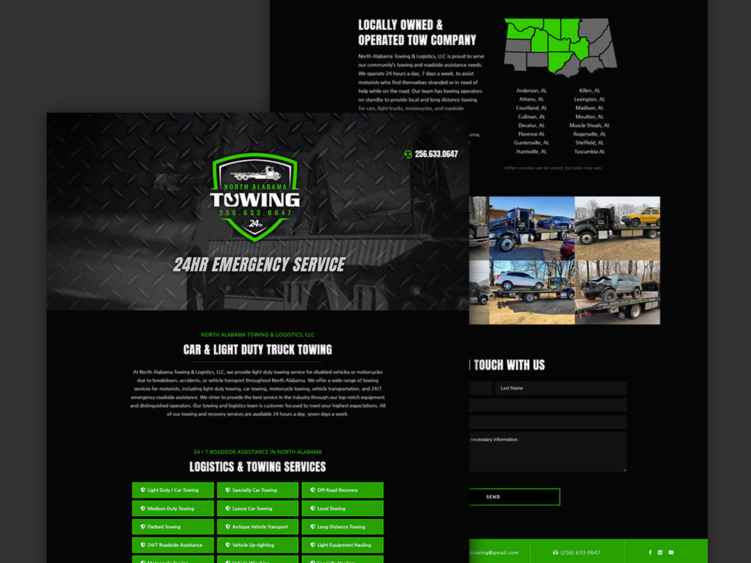 web design northalabamatowing